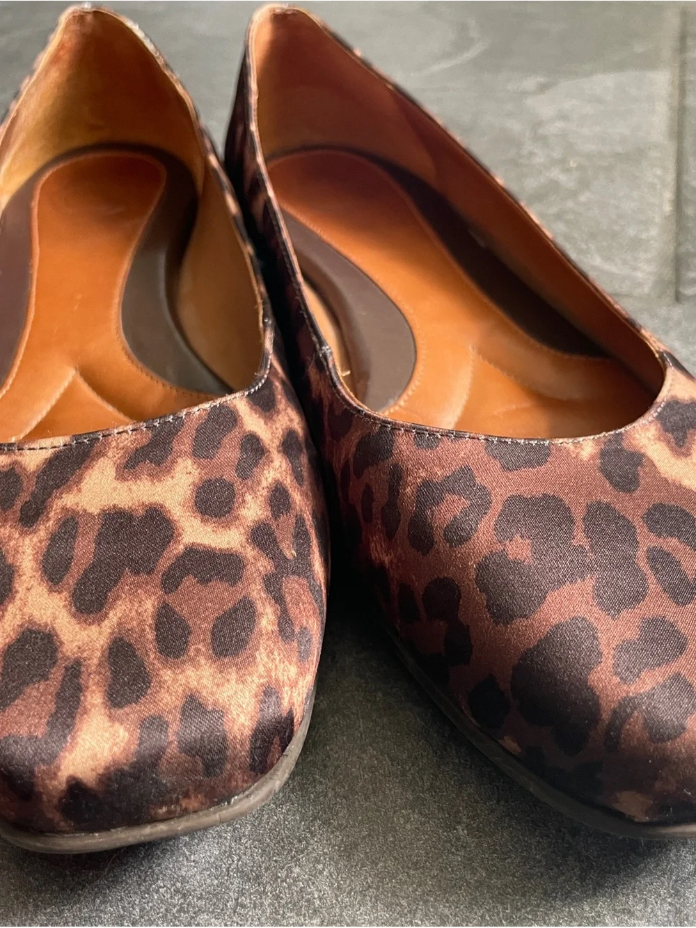 Nurture Leopard Square Toed Ballet Flats